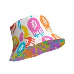 Bitcoin Splats Reversible Bucket Hat