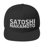 Satoshi Nakamoto Bitcoin Snapback Hat