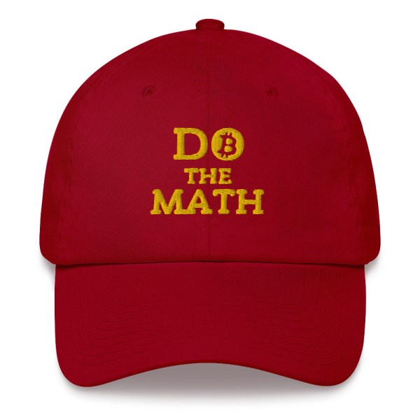 Do The Math (Gold Embroidery) Bitcoin Dad Hat - Image 3