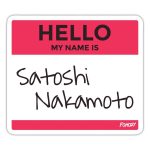 Hello My Name Is Satoshi Bitcoin Sticker
