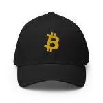 Bitcoin B (Gold Embroidery) Flexfit Hat