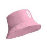 Simple B Pink Bitcoin Reversible Bucket Hat